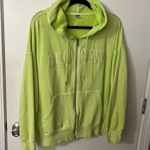 Old Navy Jacket- Lime green, size XL